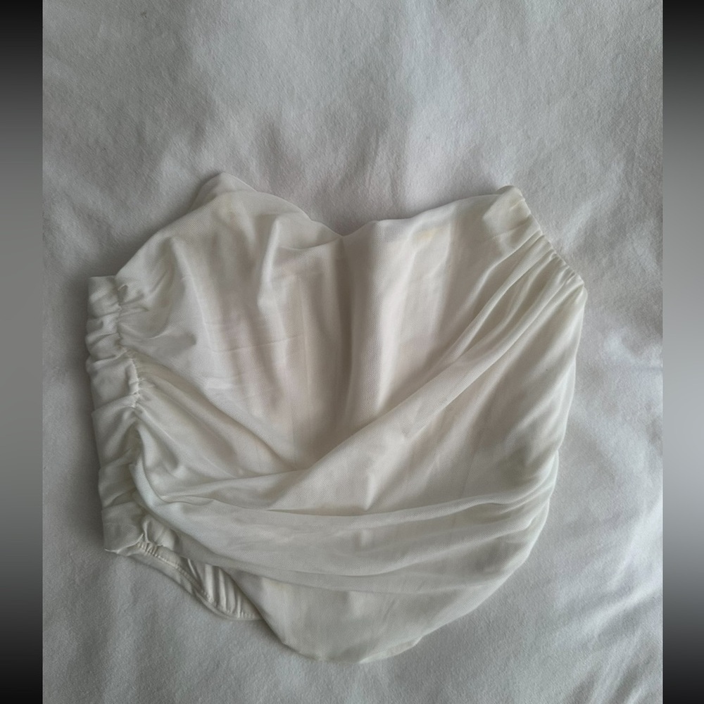 Elegant White Corset Top